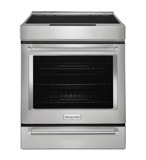 KitchenAid® 30-Inch 4-Element Induction Convection Front Control Range with Baking Drawer KitchenAid® 30-Inch 4-Element Induction Convection Front Control Range with Baking Drawer