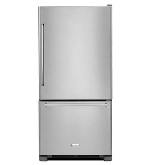 KitchenAid® 22 cu.ft. 33-Inch Width Full Depth Non Dispense Bottom Mount Refrigerator KitchenAid® 22 cu.ft. 33-Inch Width Full Depth Non Dispense Bottom Mount Refrigerator