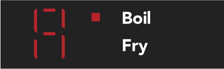 boil-fry Boil indicator light.