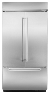 KitchenAid Built-In Refrigerator with Bottom Freezer.
