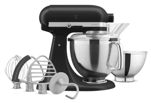 Artisan Series Tilt Head Stand Mixer with Premium Accessory Pack Black Matte KSM195PSBM KitchenAid