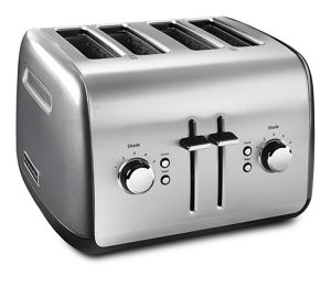 4-Slice Toaster with Manual High-Lift Lever