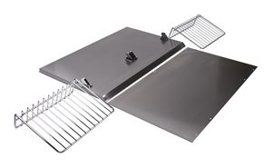 30" Range Hood Backsplash Kit with Shelf